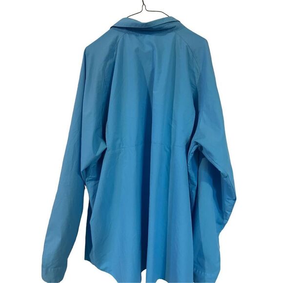 Columbia Mens Blue Full Buttons Up Collared Long Sleeve Fishing Shirt Size XXL - Picture 2 of 16